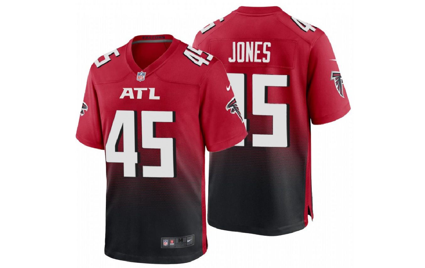 Men Atlanta Falcons #45 Deion Jones Nike Red Game NFL Jersey->atlanta falcons->NFL Jersey